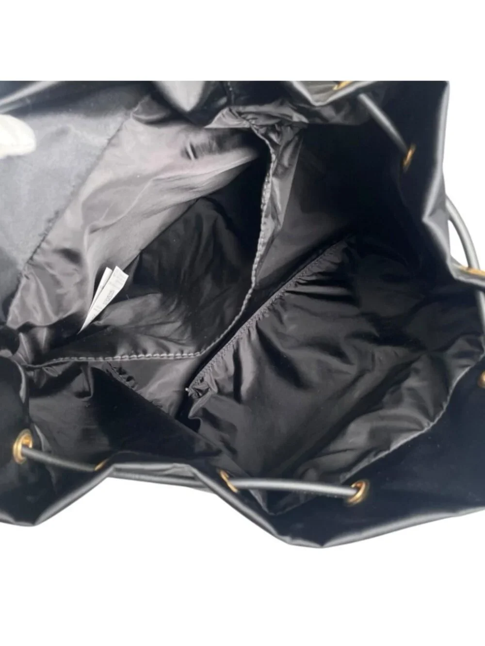 Versace Nylon Backpack Cowhide Black Medusa